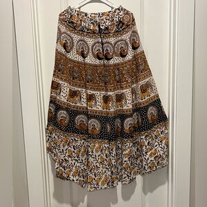 NWT Kalamkari high low skirt
